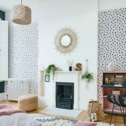 Dunelm Spot Monochrome Wallpaper -Hot Sale rugs Shop 30723980 alt05