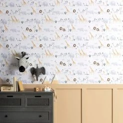 Dunelm Safari Natural Wallpaper
