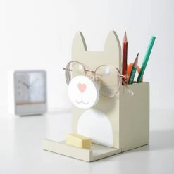 Dunelm Wooden Glasses Holder Cat