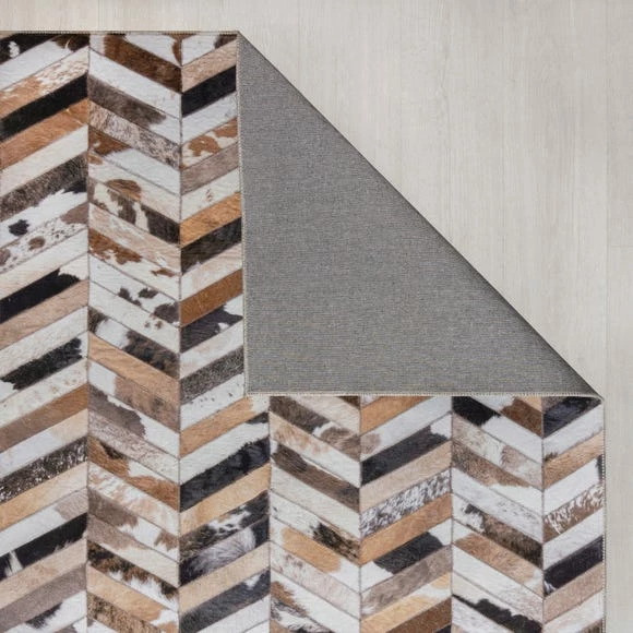 Dunelm Jesse Faux Cowhide Rug 7 Dunelm Jesse Faux Cowhide Rug - Image 5