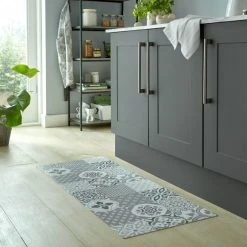 Practimat Purity Tile Vinyl Runner