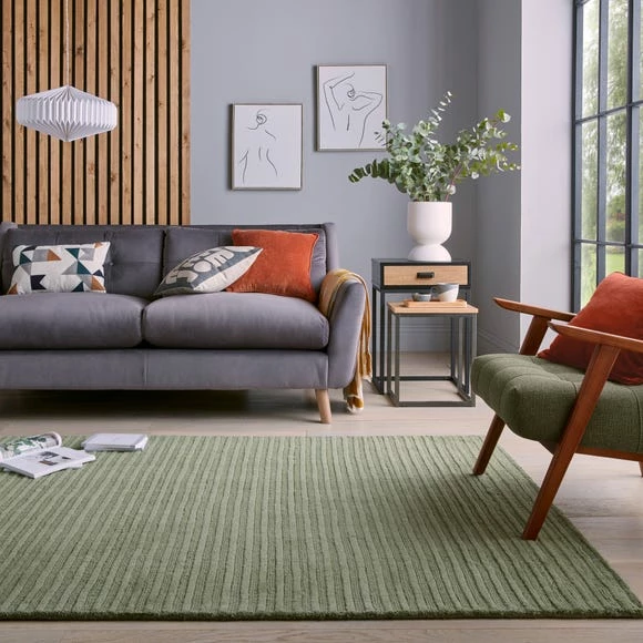 Dunelm Wool Cord Stripe Rug 3 Dunelm Wool Cord Stripe Rug