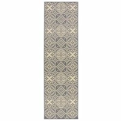 Dunelm Tile Indoor Outdoor Runner -Hot Sale rugs Shop 30742014 alt01