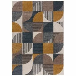 Dunelm Retro Geo Rug -Hot Sale rugs Shop 30745099 alt01