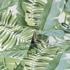 Fine Décor Wallpaper Tropical Maui Green Wallpaper -Hot Sale rugs Shop 30747095 alt02