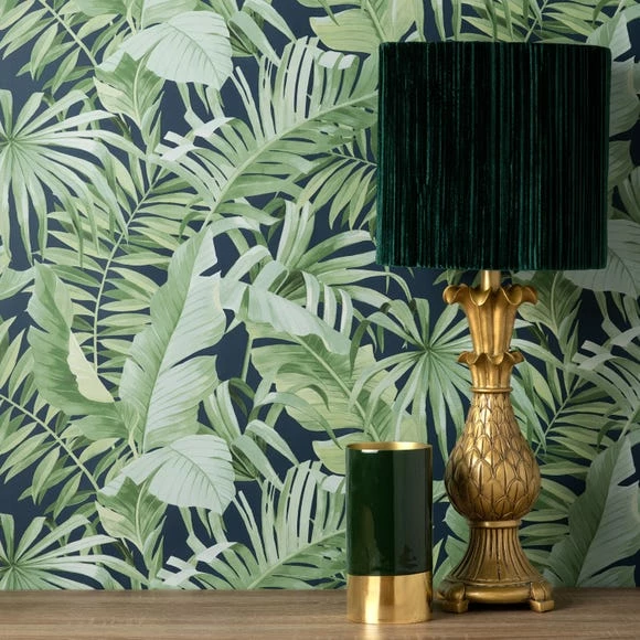Fine Décor Wallpaper Tropical Navy Maui Wallpaper 3 Fine Décor Wallpaper Tropical Navy Maui Wallpaper
