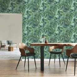 Fine Décor Wallpaper Tropical Navy Maui Wallpaper 11 Fine Décor Wallpaper Tropical Navy Maui Wallpaper -Hot Sale rugs Shop 30747096 alt03