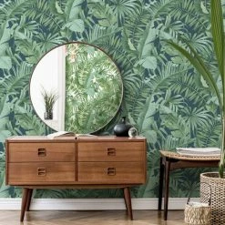 Fine Décor Wallpaper Tropical Navy Maui Wallpaper 13 Fine Décor Wallpaper Tropical Navy Maui Wallpaper -Hot Sale rugs Shop 30747096 alt05