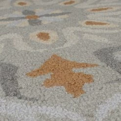 Dunelm Larch Wool Scallop Circle Rug -Hot Sale rugs Shop 30748959 alt02