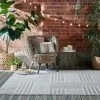 Flair Blocks Indoor Outdoor Natural Rug