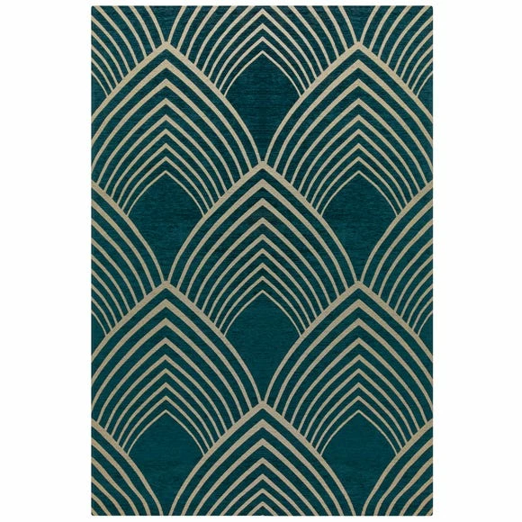 Dunelm Geo Metallic Rug 4 Dunelm Geo Metallic Rug - Image 2