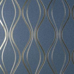 Platinum Rosco Foil Wave Navy Wallpaper 9 Platinum Rosco Foil Wave Navy Wallpaper -Hot Sale rugs Shop 30756992 alt03