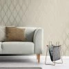 Platinum Rosco Foil Wave Gold Wallpaper