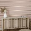 Platinum Rosco Foil Stripe Blush Wallpaper -Hot Sale rugs Shop 30756997