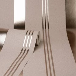 Platinum Rosco Foil Stripe Blush Wallpaper -Hot Sale rugs Shop 30756997 alt03