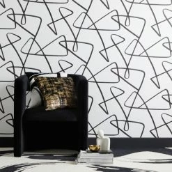 Dunelm Mono Curves Wallpaper -Hot Sale rugs Shop 30757313 alt04