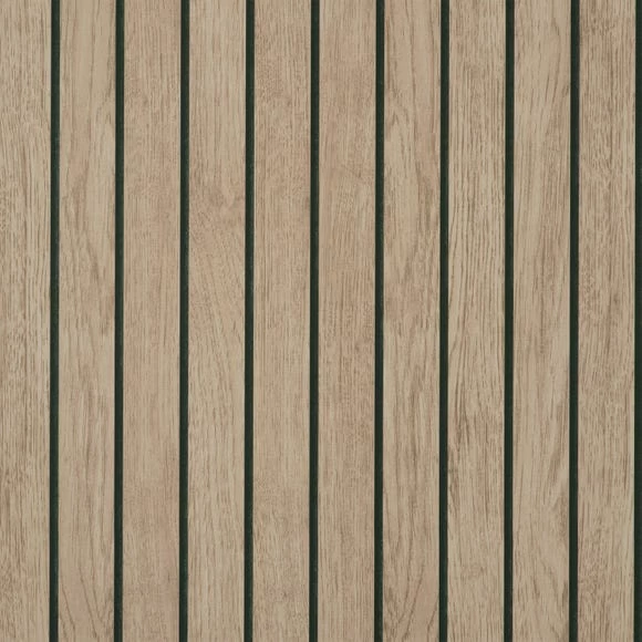 NuWallpaper Nu Wall Self Adhesive Wooden Panel Wall Natural Wallpaper 4 NuWallpaper Nu Wall Self Adhesive Wooden Panel Wall Natural Wallpaper - Image 2