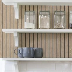 NuWallpaper Nu Wall Self Adhesive Wooden Panel Wall Natural Wallpaper 10 NuWallpaper Nu Wall Self Adhesive Wooden Panel Wall Natural Wallpaper -Hot Sale rugs Shop 30757438 alt02