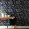 Dorma Winter Garden Navy Wallpaper