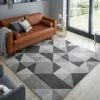 Dunelm Geo Squares Square Rug -Hot Sale rugs Shop 30761356