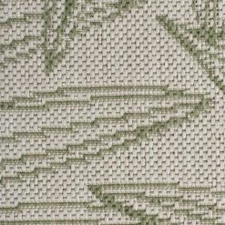 Dunelm Tropical Leaves Indoor Outdoor Square Rug -Hot Sale rugs Shop 30762433 alt02