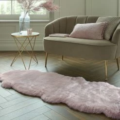 Dunelm Copenhagen Double Pelt Faux Fur Rug
