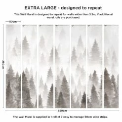 Dunelm Pine Forest Mural -Hot Sale rugs Shop 30764162 alt02