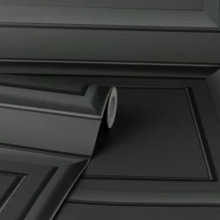 Dunelm Square Panel Black Wallpaper 8 Dunelm Square Panel Black Wallpaper -Hot Sale rugs Shop 30769102 alt02