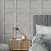 Dunelm Square Panel Grey Wallpaper -Hot Sale rugs Shop 30769103