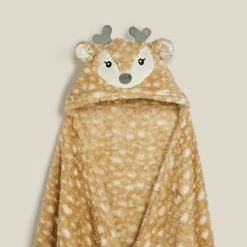 Dunelm Darcie The Deer Hooded Blanket -Hot Sale rugs Shop 30770093 alt02