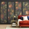 Dunelm Vintage Floral Black Mural 1 Dunelm Vintage Floral Black Mural -Hot Sale rugs Shop 30770412