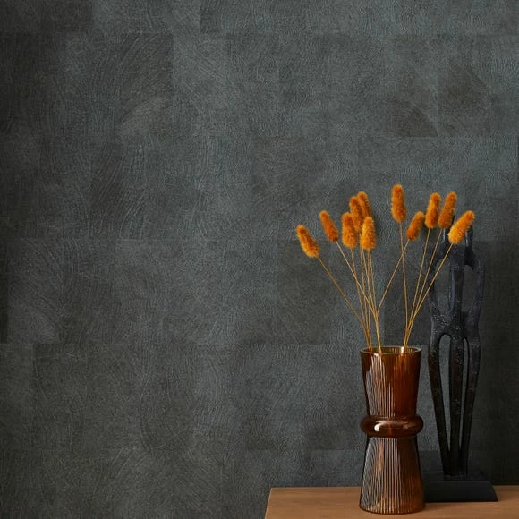 Dunelm Textured Vinyl Square Black Wallpaper 7 Dunelm Textured Vinyl Square Black Wallpaper - Image 5