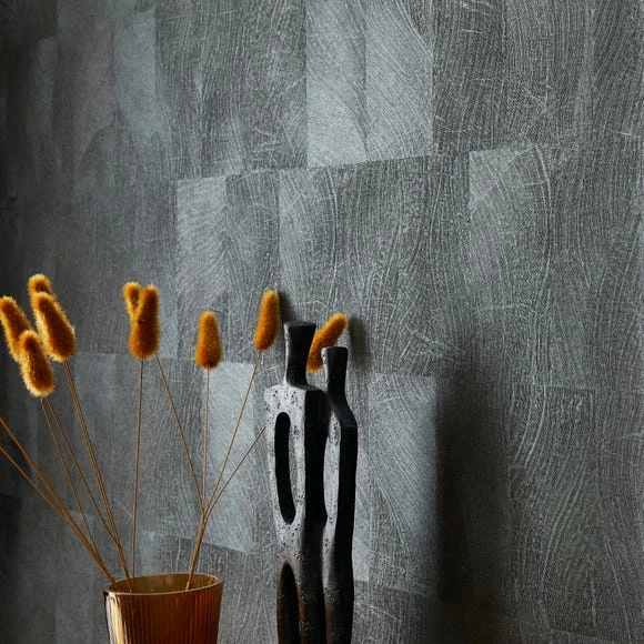 Dunelm Textured Vinyl Square Black Wallpaper 8 Dunelm Textured Vinyl Square Black Wallpaper - Image 6