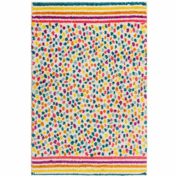 Dunelm Rainbow Spot Berber Rug 4 Dunelm Rainbow Spot Berber Rug - Image 2
