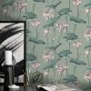 Dunelm Waterlily Lilypad Wallpaper -Hot Sale rugs Shop 30776358