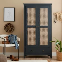 Brewster Cane Charcoal Natural Self Adhesive Wallpaper -Hot Sale rugs Shop 30780876 alt04