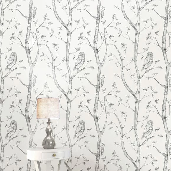 NuWallpaper Woods Grey Self Adhesive Wallpaper 3 NuWallpaper Woods Grey Self Adhesive Wallpaper