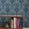 NuWallpaper Bohemian Damask Indigo Self Adhesive Wallpaper
