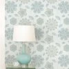 NuWallpaper Gypsy Floral Blue Self Adhesive Wallpaper -Hot Sale rugs Shop 30782410