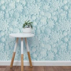 Fine Décor Wallpaper Dimensions Teal Floral 3D Wallpaper