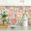NuWallpaper Peachy Keen Pink Self Adhesive Wallpaper