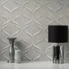 Fine Décor Wallpaper Milano Wave Grey Vinyl Wallpaper -Hot Sale rugs Shop 30782509