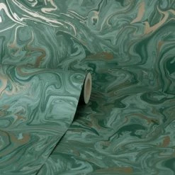Fine Décor Wallpaper Marble Emerald Wallpaper -Hot Sale rugs Shop 30782550 alt02