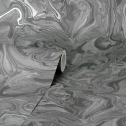 Fine Décor Wallpaper Marble Charcoal Wallpaper -Hot Sale rugs Shop 30782552 alt02