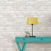 NuWallpaper Brick Grey Self Adhesive Wallpaper -Hot Sale rugs Shop 30782571