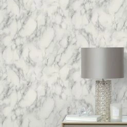 Dunelm Marble Grey Wallpaper
