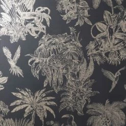 Dunelm Amazonia Gold And Charcoal Wallpaper -Hot Sale rugs Shop 30782878 alt02