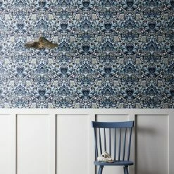 Dunelm Hardwick Blue Wallpaper -Hot Sale rugs Shop 30782927 alt02