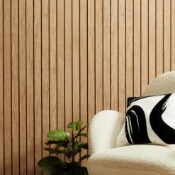 Dunelm Wooden Panel Natural Wallpaper -Hot Sale rugs Shop 30782944 alt03
