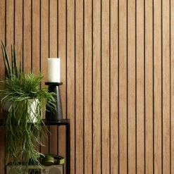 Dunelm Wooden Panel Natural Wallpaper -Hot Sale rugs Shop 30782944 alt04